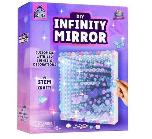 Purple ladybug diy infinity - purple,