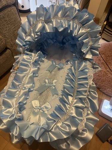 Frilly dolls moses basket - moses,