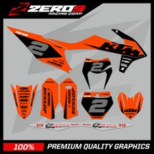 Custom MX Graphics Kit: KTM SX SXF EXC EXCF XC XCW 125-500 - FAZE ORA/BLK