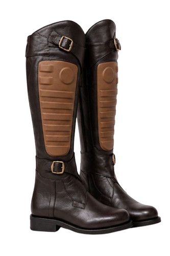 Men leather riding boots - men's,