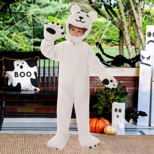 Kids polar bear costume - polar,