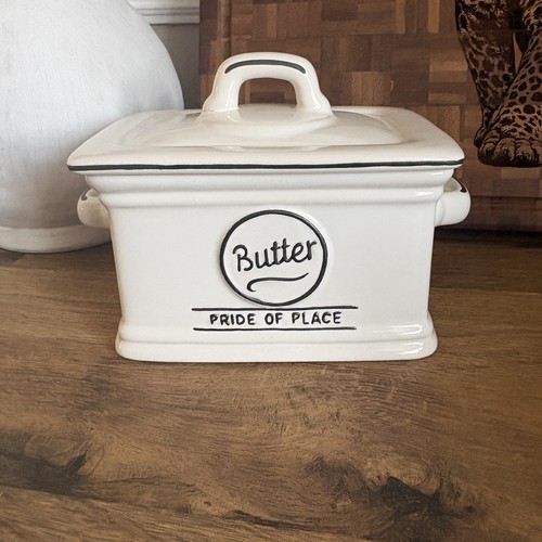 Vintage style ceramic butter - ceramic,