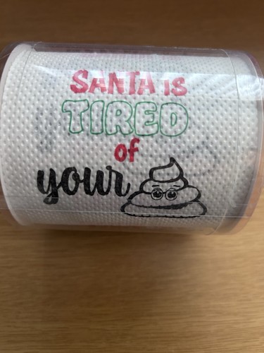 Novelty christmas toilet paper - christmas,