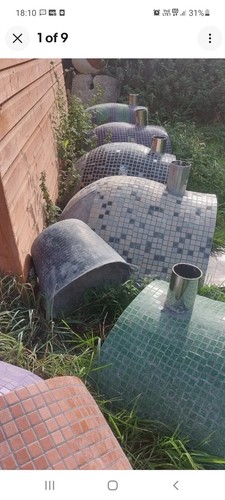 Pizza oven fire - pizza, bricks