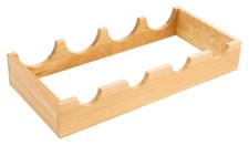 European Oak Wine Rack Clear Lacquered Finish Suitable 500 mm Cabinet