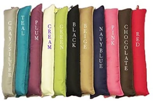 Plain fabric draught excluder - fabric,