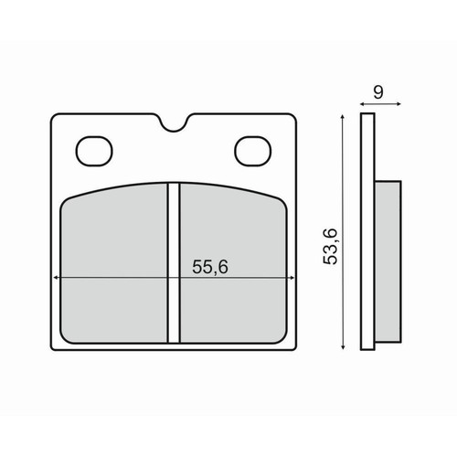 Front brake pads - front, 800