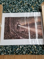 mick cawston limited edition prints.VERY RARE.LAMPING PRINT.