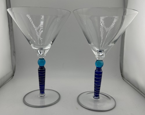 Blue stemmed cocktail - 2,
