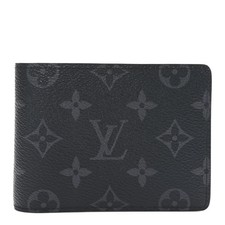 Louis Vuitton M62294 Bifold Wallet Monogram Black AUTHENTICITY VERIFIED