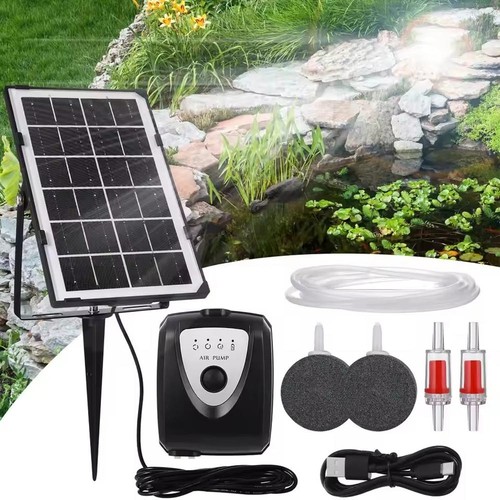 Solar pond aerator oxygen air - solar,