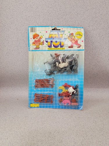 Vintage toy farm animals - vintage,