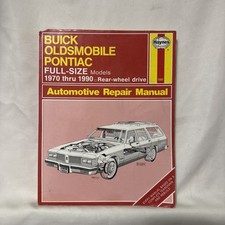 Haynes 1551 Repair Manual Buick Pontiac Oldsmobile Full-size Models 1970-1990