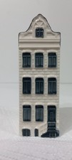 Vintage Delft KLM Bols Miniature Amsterdam House Collectible nr 58.