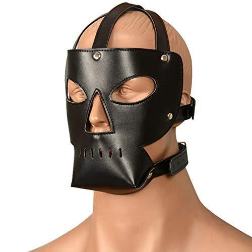 Black cosplay costume mask - black,