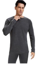 WOOLCANO 100% Fine Merino Wool Men’s Base Layer TOP Size L