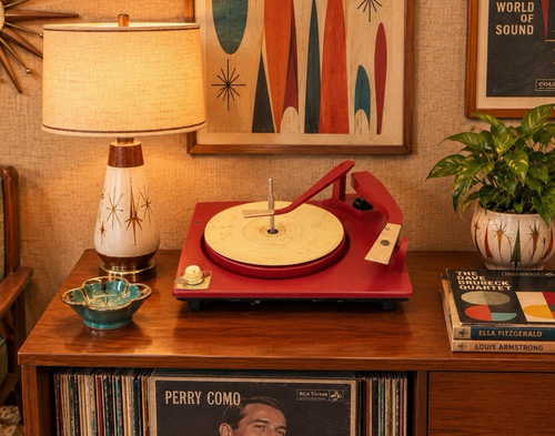Vintage 1950s red record - 🍊vintage,