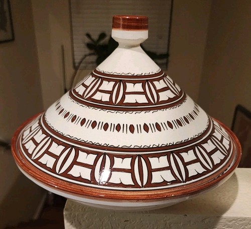 Hand painted moroccan - painted, tagine