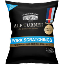 Alf Turner Traditional Pork Scratching - Pub Card 12x70g