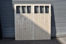 Wooden Garage Doors Heavy Duty Frame, Ledge & Braced 6 Pane