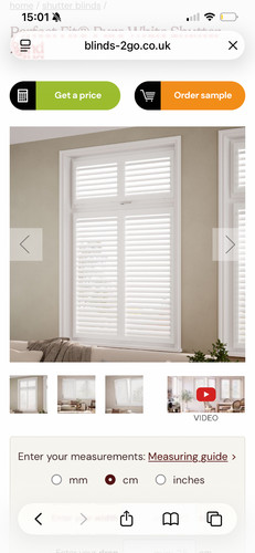 Perfect fit shutter blinds for