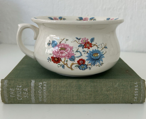 Vintage chamber pot floral - vintage,