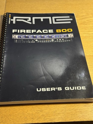 Rme fireface 800 original user - rme,