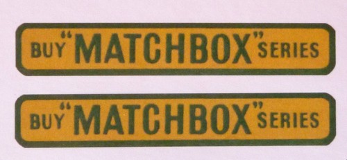 Matchbox lesney stickers - matchbox,