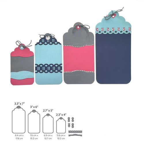 Topper tags metal cutting - metal,