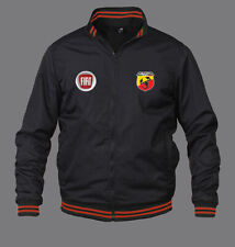 New Mens Fiat Abarth Bomber Jacket with high quality embroidered logos