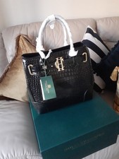 Holland Cooper black leather