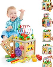Wooden Activity Cube Baby