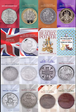 British Coin Hunt Collectors Albums £5 £2 50p 10p Pre Decimal Silver Copper [C]