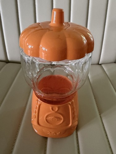 Pumpkin gumball machine glass - machine,,