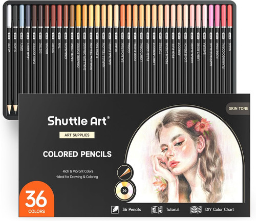 Skin tone colouring pencils - 36,