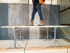 2 No. New Zinc Plated Size 3 Builders Trestle & 4 No. 8ft/2.4m Scaffold Boards