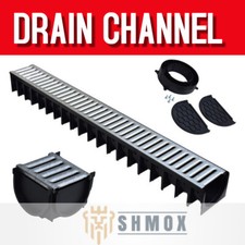 Drainage Channel HEAVY DUTY STEEL Muffel 4All 1m (1.5t) GALVANISED Grating