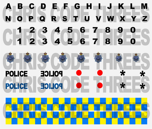 Code police adhesive vinyl - 3,