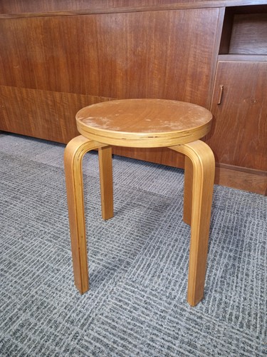 Alvar aalto style stool poss - stool, (poss