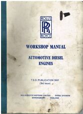 ROLLS ROYCE 320L 340 340L DIESEL ENGINE ORIGINAL 1983 FACTORY WORKSHOP MANUAL