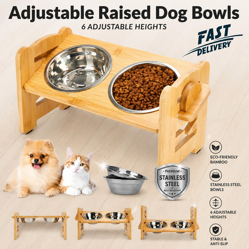 Adjustable raised dog cat - dog,