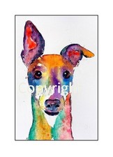 A4 WHIPPET PRINT FROM ORIGINAL