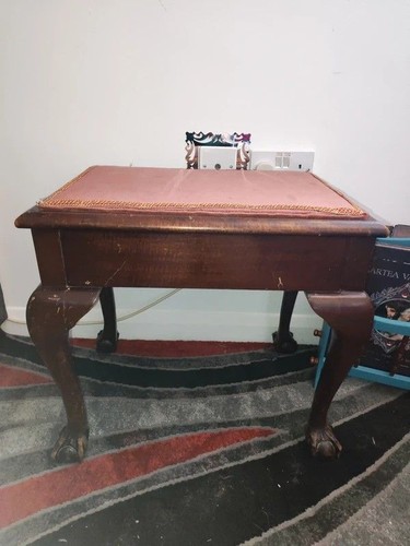 Vintage wooden piano stool - vintage,