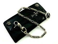 Heavy Taxco Mexican 950 Sterling Silver Biker Wallet Chain. 171 g, 48.5 cm, 19"