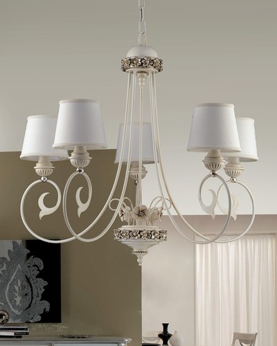 Classic shabby chic chandelier - shabby,
