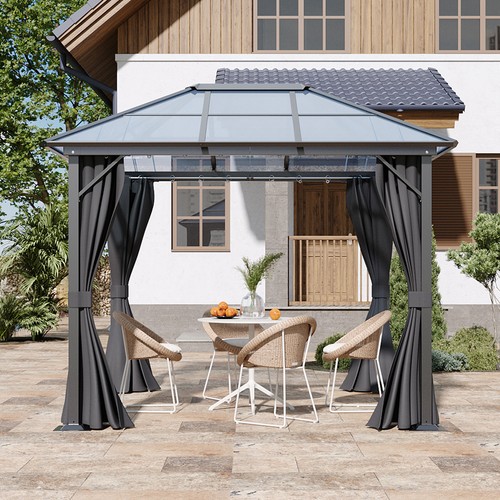 Dark gray gazebo tent set - dark,