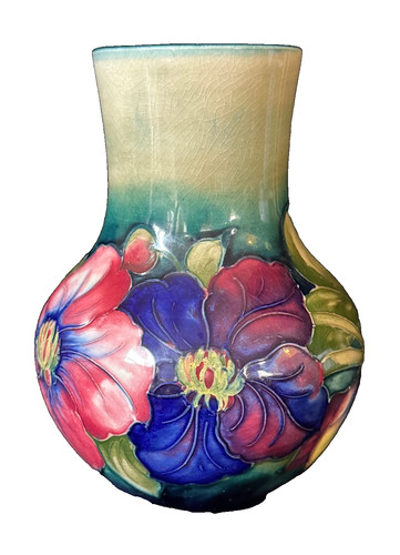 Moorcroft clematis flowers - moorcroft,