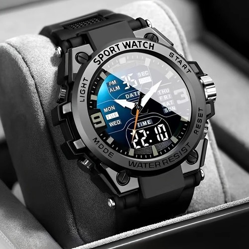 Mens sports diver wristwatch - mens,
