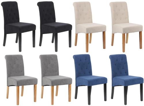 Set 6 velvet dining - 6,