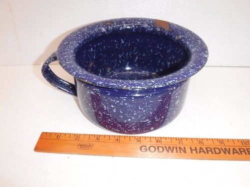 Vintage blue enamel child - vintage, child's